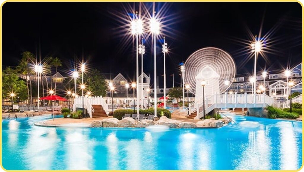 Disney Beach Club at Night